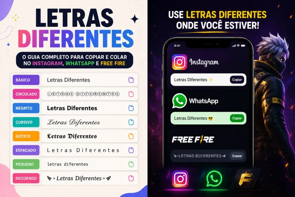 ꧁Letras Diferentes 彡 𝖈𝖔𝖕𝖎𝖆𝖗 𝖈𝖔𝖑𝖆𝖗: Conversor de letras para instagram 6 letras diferentes para copiar