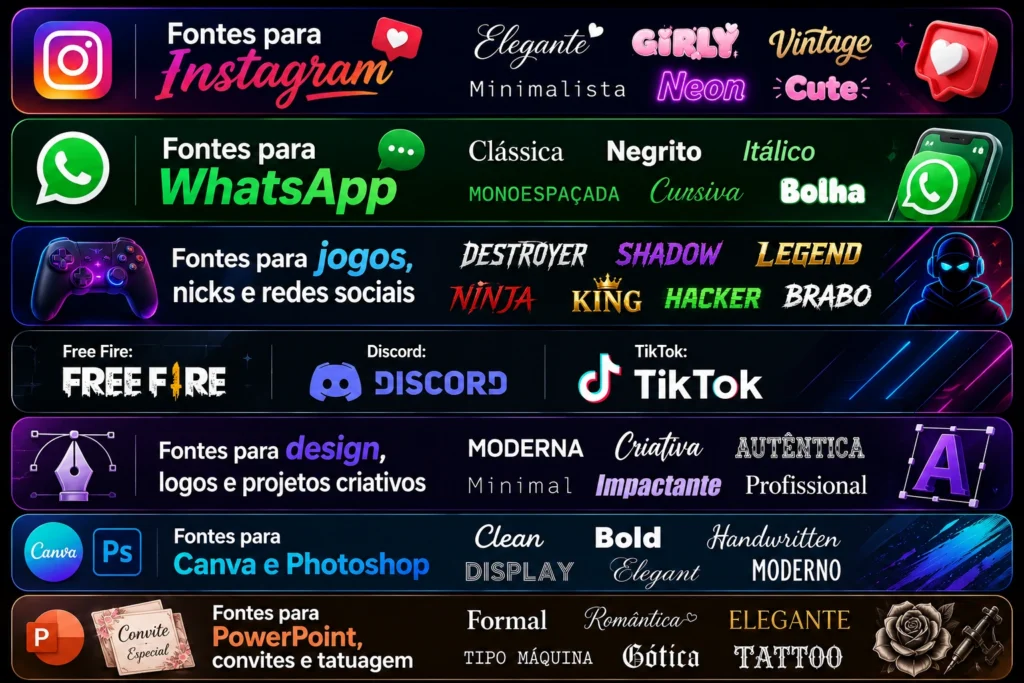 Fontes de Letras para 𝓬𝓸𝓹𝓲𝓪𝓻 𝓮 𝓬𝓸𝓵𝓪𝓻 - Tipos de letra grátis 2 fontes de letras